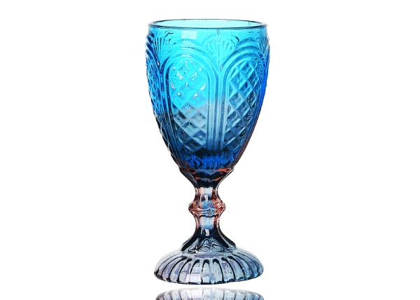 Food Grade Lead Free Solid Colored 11 Oz Wine Goblet Glass