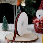 1cm*45m Chritsmas Printed Ribbon For Gift Packing And Garment Accessories