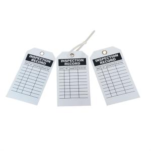 Quality PVC Lockout Plastic Safety Tag 10Pcs Fire Extinguisher Record Tag wholesale