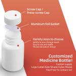 100ml 150ml 200ml Screw Top Pill Bottles Cylinder HDPE Medicine Storage Bottle