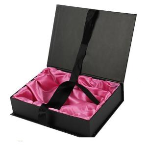 Quality Customer's Specific Requirement Luxury Hair Wig Packaging Black Box Magnetic Closure wholesale