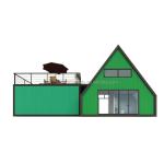 Villa Living or Hotel Elegant Residential Prefab Container House with Aluminum