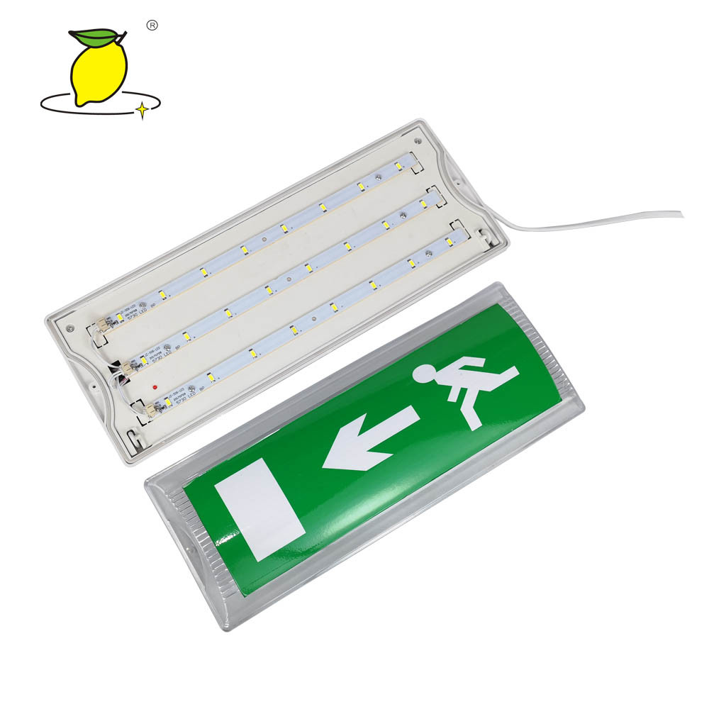 Powerful LED Bulkhead Emergency Light Wall / Ceiling Mounted 345×135×85mm