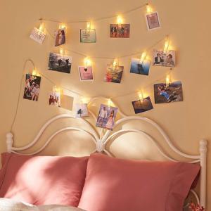 Quality Photo Clip String Lights LED Battery Pictures Bedroom Wall Patio Halloween Thanksgiving Christmas Party Wedding Decor wholesale