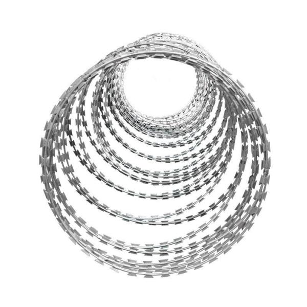 Cheap Attractive Price New Type  304 stainless steel blade thorn rope village school anti climb burglar mesh fence wire barbed wire fe for sale