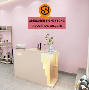 Quality Solid Surface Nail Salon Reception Desk Lacquered Surface Retail Cash Register Counter wholesale