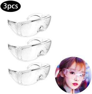 Quality Flexible Medical Protective Goggles Soft PVC Polycarbonate Lens Lndirect Vent wholesale