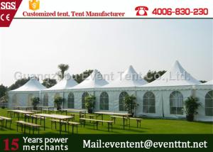 Quality 2016 fashion pavilion pagoda party tent for wedding event with decoration lining wholesale