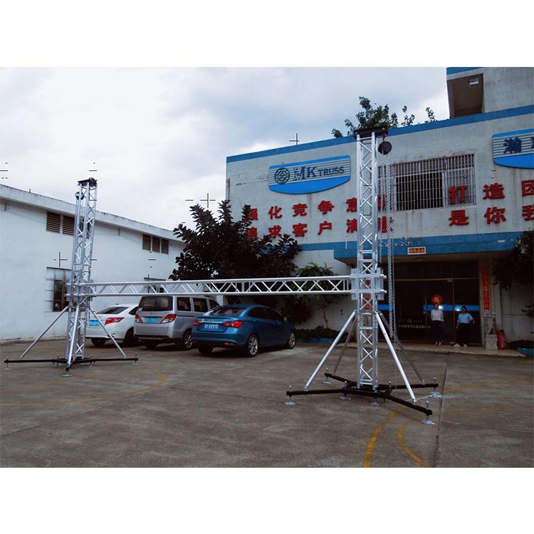 Customized F34 Aluminum Square Truss Segment with 15-18 Degree Hardness and OEM Main Tube