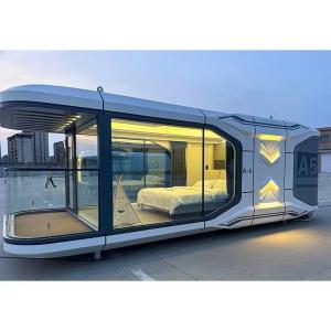 Quality Rock Wool Sandwich Panel Wall Light Steel Villa Space Capsule House Luxury Prefab House wholesale