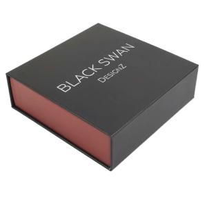Quality Custom Logo Luxury Black Gift Box with Magnetic Closure Made from Recycled Materials wholesale