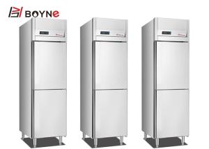 Quality Stainless Steel Commercial Kitchen 2 Half Door Bakery Trays Insert Cabinet Refrigerator wholesale