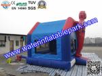 Outdoor Spiderman Inflatable Bouncy Castle Jumper , PVC Jumping Castle For Kids