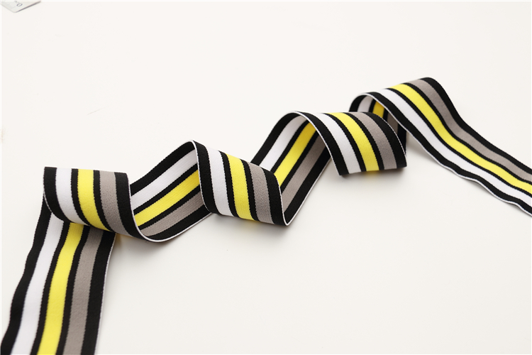 Custom Logo Polyester Shandong Factoryshoes Home Textile Jacquard Woven Elastic Band