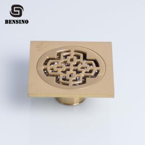 Quality Antique Brass Bathroom Floor Drain Strainer 10cm wholesale