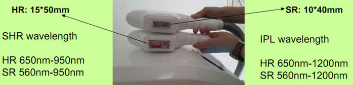 Best professional CE ipl machine price/ipl /rf ipl hair removal / two handles