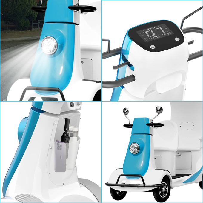 CE Adjustable Handlebar Electric Sightseeing Vehicles Custom Design