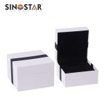Purple Single Watch Gift Boxes , Women'S Watch Case Plastic Box Wrapped By