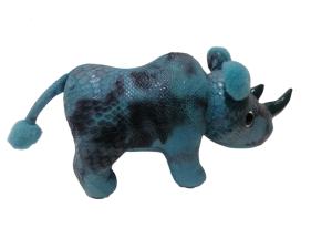 Quality OEM Blue Rhinoceros Gift Stuffed Animal Ultra Soft wholesale