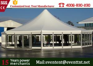 Quality Wedding Solar Power Aluminum Pop Up Fire Retardant Tent With Glass Wall wholesale