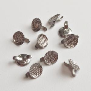 Quality Round Bondable Lingual Button W/ Small Cleat Mesh Base wholesale