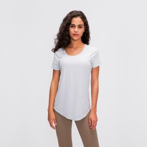 Quality Fitness Ladies Yoga Tops Moisture Wicking High Elastic Naked Feeling wholesale