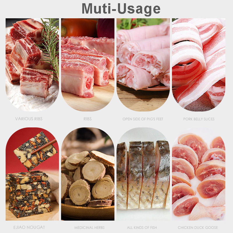 Manual Ejiao Rhizome Meat Slicing Machine Frozen Meat Cutter 21cm 27cm Blade