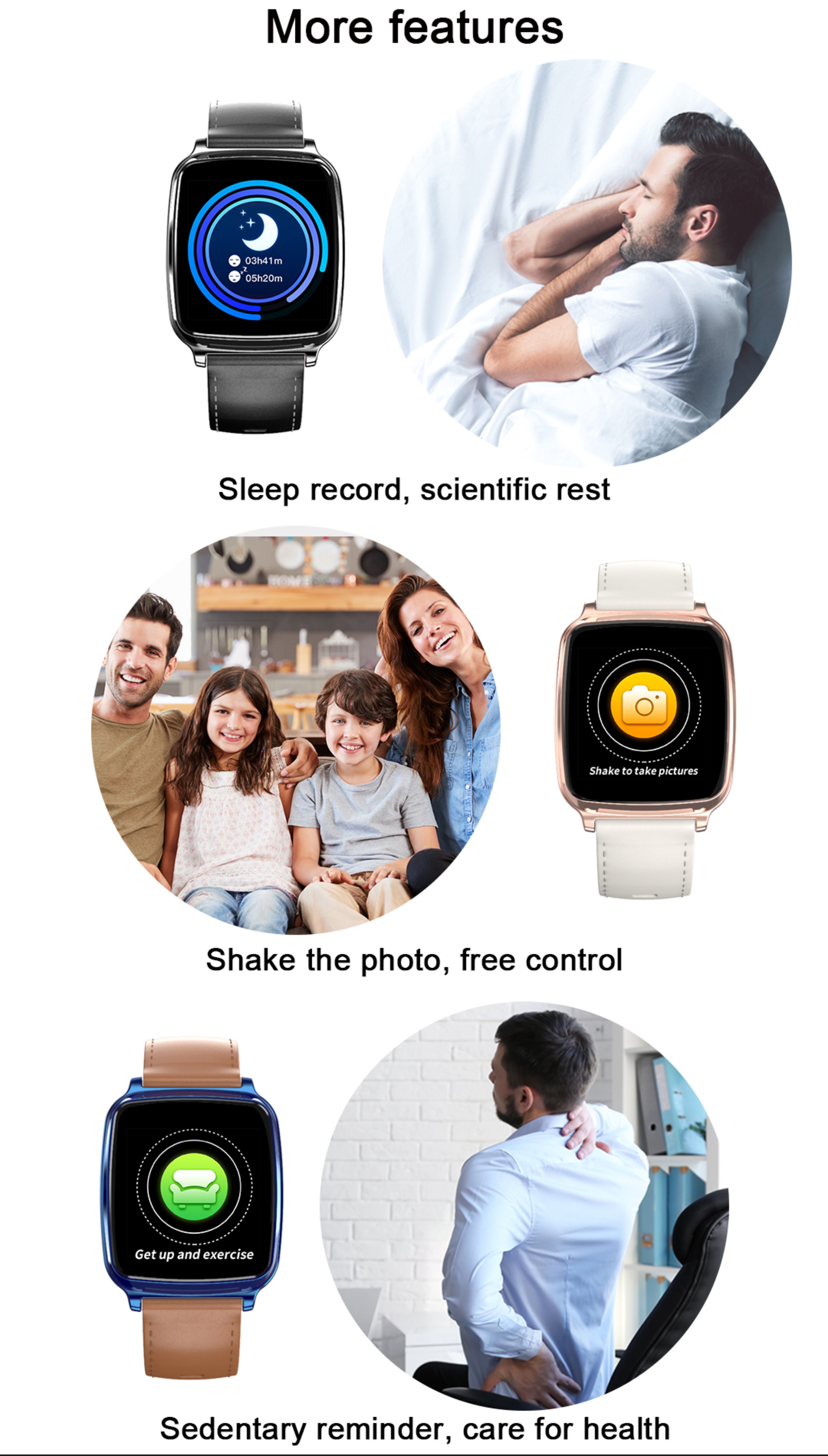 M10 Square Shape Smartwatch Waterproof Blood Oxygen Ip67 Customized