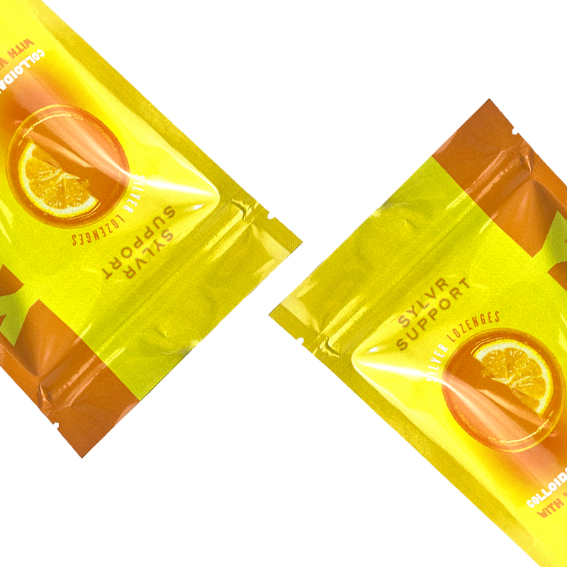 Food Grade Glossy Stand Up Zipper Plastic Bag For Vitamin Packaging Bag