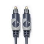 Toslink Digital audio Cable OD4.0 Optic Fiber Cable Plated ABS Round Connector