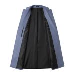 Wool Jacket Coat Australasian Wool Single Breasted Long-Sleeve Plush Peacoat for