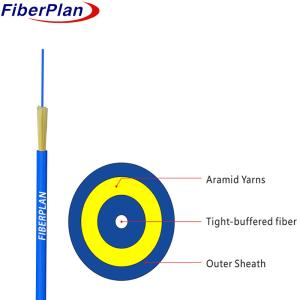 Quality 2 Core Spiral Steel Armoured Fiber Optic Cable Single/ Multi Core Indoor Fiber Cable wholesale