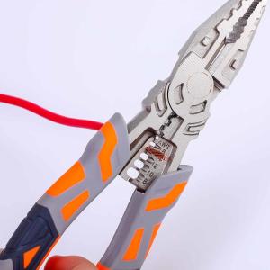 Quality Precise Multifunction Pliers Cutting Edges 62 HRC 224mm Universal Wire Stripping Tool wholesale