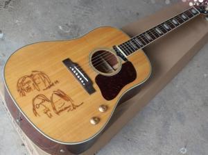 Quality Natural Chibson G160e acoustic guitar John Lennon signature G160 electric acoustic guitar top drawings G160 wholesale