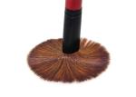 Soft Contour Blush Brush Brown Synthetic Hair Red Wooden Handle