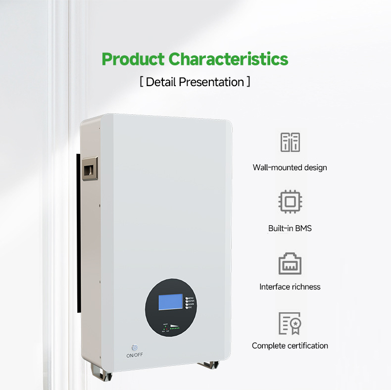 48V Solar Lithium Battery 100Ah 200Ah 300Ah 5Kwh 10Kwh Home Solar Power Battery Long Cycle Life
