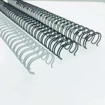 RoHS A4 Length Black White Double Loop Wire Spiral Binding Coils