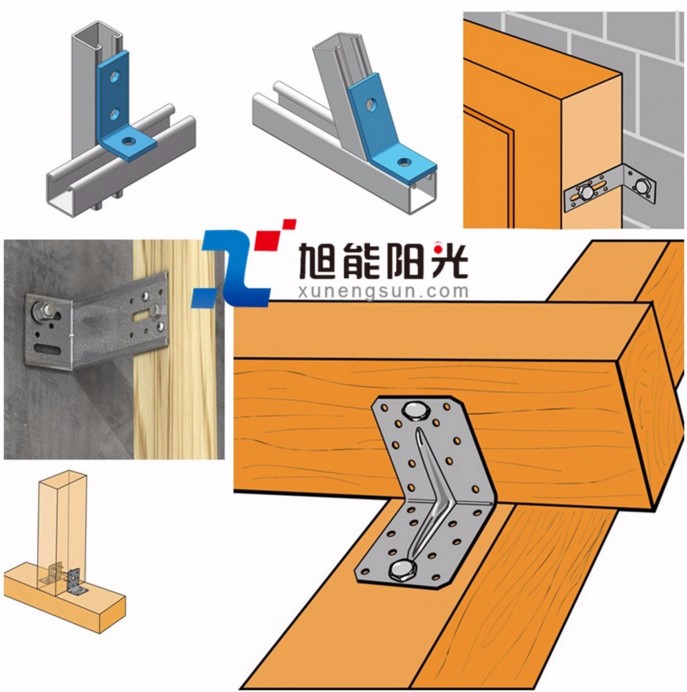 Single-side Shelf Bracket for Sheet Metal Fabrication Stamping 120 Degree