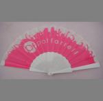 Promotion Plastic Folding Hand Fans / Custom Wedding Hand Fans