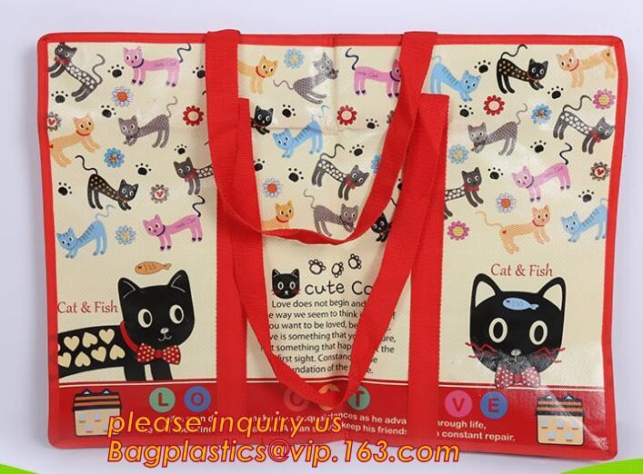 Fashion WaterProof PP Woven Laminated Handle Shopping Bag,fashion laminated reusable pp woven big shopping woven bag