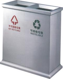 Quality Throw Litter Ashtrays Bins Stainless Garbage Can finger print resistant wholesale