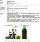 Wine Bottle Vacuum Saver Sealer Preserver Pump Cap Stopper, Wooden Head Plastic