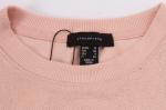 Printing Pink Pullover Sweatshirts Crew Neck Womens French Terry Sweatshirt