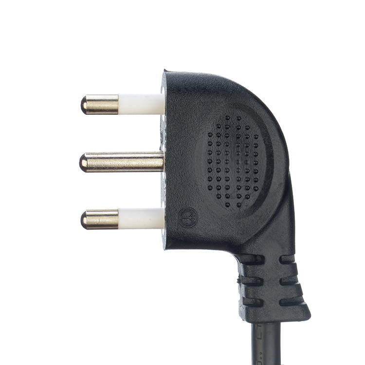 16A IEC 60320 C13 Clover Connector Black Italia Standard H05VV-F 3x0.75MM2 Extension Cord Grounding Standard Grounding