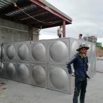 Welded Square Shape Water Tank , Insulated Large Square Water Containers