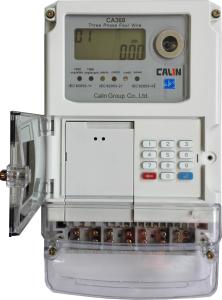 Quality 3 Phase Commercial Wireless Electricity Meter , Class 1S STS Prepaid Meters wholesale