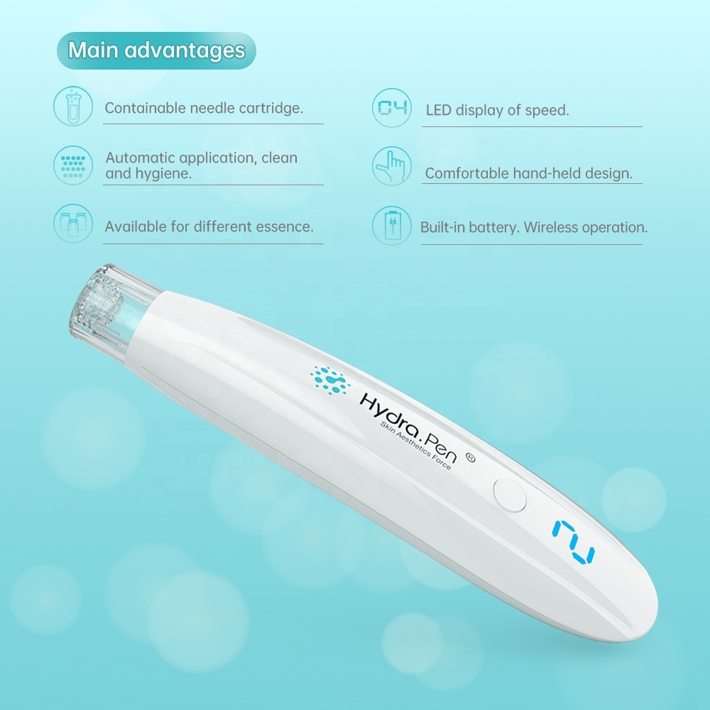 Newest device Hydra pen H2 portable electric derma microneedling pen acne scar removal Microneedling System derma pen