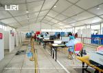 White Emergency Medical Disaster Relief Tents Windproof Customized Logo