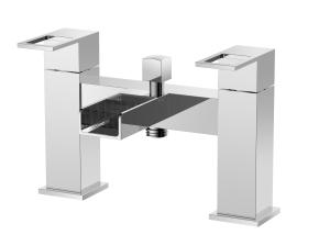 Quality Chrome Finish Bath Shower Mixer Faucet with Double Handles T8441B wholesale