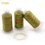 100G NET Weight Polyester Sewing Thread in Rainbow Colors for Abrasion-Resistant